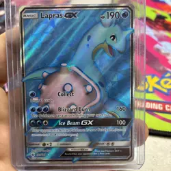 Pokemon Lapras GX 139/149 - Sun & Moon Base Set - Ultra Rare - Image 1