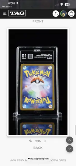 Clamperl 102/098 The Glory of Team Rocket Holo (Japanese) Pokemon Tag 10 #02 - Image 2