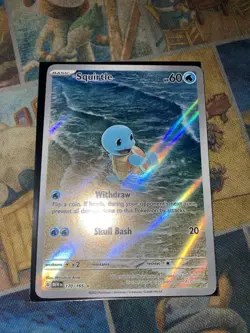Pokemon TCG Squirtle 170/165 Scarlet & Violet 151 Illustration Rare NM - Image 1