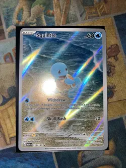 Pokemon TCG Squirtle 170/165 Scarlet & Violet 151 Illustration Rare NM - Image 2