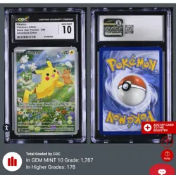 2024 POKEMON BLACK STAR PROMOS ADVENTURE CHEST #088 PIKACHU CGC 10 GEM MINT - Image 1