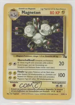 Magneton Holo German Pokemon Fossil #11 1999 - Image 1