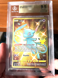 2021 POKEMON CELEBRATIONS 25 MEW 025/025 GOLD BGS 9.5 - Image 1
