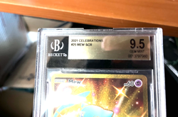 2021 POKEMON CELEBRATIONS 25 MEW 025/025 GOLD BGS 9.5 - Image 5
