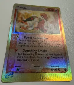 Pokemon TCG Torkoal EX Dragon 12/97 Reverse Holo Rare HP - Image 2