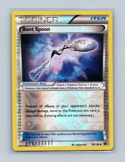 Bent Spoon 93/124 Uncommon Fates Collide Pokemon Reverse Holo Lightly Played - Image 1