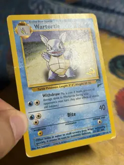Wartortle 63/130 Base Set 2 Gold W Stamped Wotc Vintage Promo Pokemon Card HP - Image 4