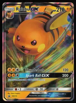 2019 Sun & Moon, Promos - Sun & Moon Promos Raichu-GX Stage 1/Promo #SM213 - Image 1