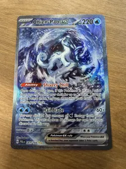 Chien-Pao ex RARE 261/193 SV02: Paldea Evolved MP CREASE Pokemon FAST SHIPPING - Image 1