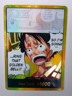One Piece Gold DON!! OP15 Luffy Ring That Golden Bell Adventure On Kamis Island - Image 1