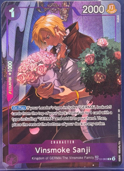 Vinsmoke Sanji OP10-063 TR Treasure Rare Legacy of the Master One Piece TCG NM - Image 1