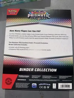 Pokemon TCG: Scarlet & Violet Prismatic Evolutions Binder Collection New - Image 2