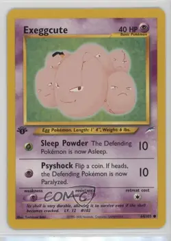 Exeggcute 1st Ed. Pokemon Neo Destiny #64 2002 - Image 1