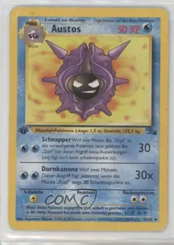 Cloyster German 1st Ed. Pokemon Fossil #32 1999 - Image 1