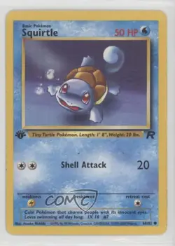 Squirtle 1st Ed. Pokemon Team Rocket #68 2000 - Image 1