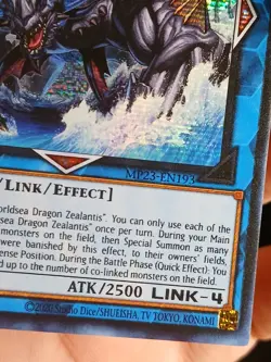 Yugioh Worldsea Dragon Zealantis MP23-EN193 Prismatic Secret Rare 1st Edition NM - Image 4