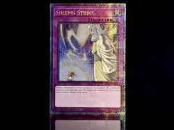 Solemn Strike (Quarter Century Secret Rare) RA02-EN079 25th Anniversary Yugioh - Image 1