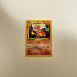Charmeleon 24 Pokemon Base Set WOTC Rare English Card Vintage Pokemon TCG 1995 - Image 1