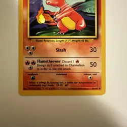 Charmeleon 24 Pokemon Base Set WOTC Rare English Card Vintage Pokemon TCG 1995 - Image 4