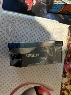 Pokemon Trading Card Game Empoleon V Strikers Tin New Factory Seal - Image 2