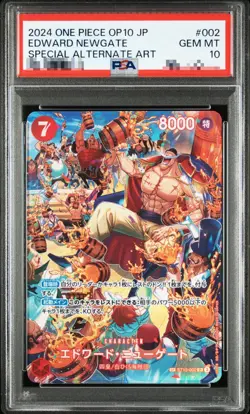 PSA 10 ONE PIECE Card Edward Newgate SP Parallel ST15-002 Royal Blood Japanese - Image 1