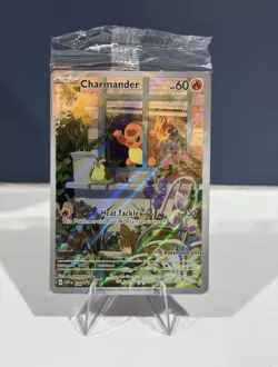 Pokemon Center ETB Black Star Promo Charmander 044 Sealed TCG Card - Image 1