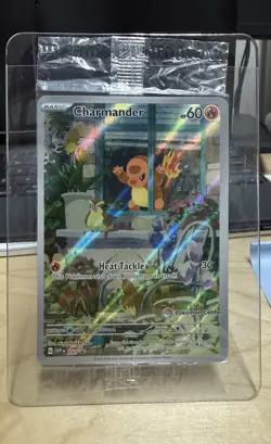 Pokemon Center ETB Black Star Promo Charmander 044 Sealed TCG Card - Image 3