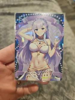 Emilia (Re:Zero) Goddess Story Anime Trading Card EX-002 Foil Holo - Image 1