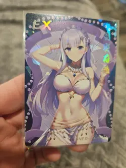 Emilia (Re:Zero) Goddess Story Anime Trading Card EX-002 Foil Holo - Image 2