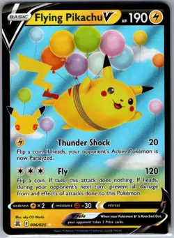 Flying Pikachu V 006/025 Celebrations - Pokemon Card - NM - Image 1