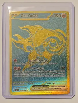 Chi-Yu ex 241/091 Hyper Rare Paldean Fates Holo Pokemon TCG & Bonus Card - Image 2