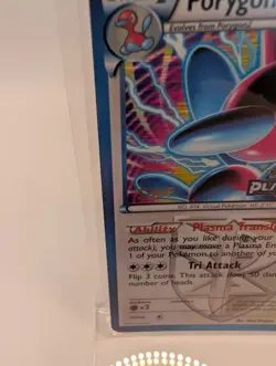 STAFF Pokemon Card Porygon-Z BW84 Promo Prerelease Plasma Blast BW Holo - Image 2