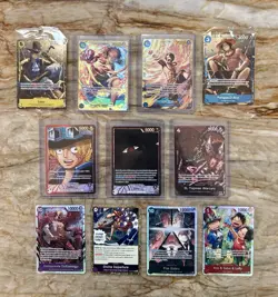 One Piece Card Lot OP13 - Luffy Ace Sabo Imu - SEC AA L - Image 1