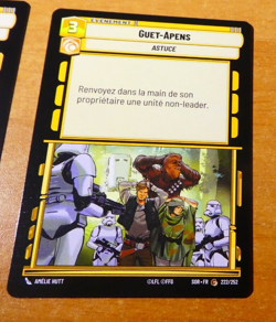 STAR WARS UNLIMITED CARD GAME TCG CARTE GUET-APENS 222/252 SOR.FR NM - Image 1