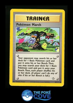 Pokemon March 102/111 | Neo Genesis| Pokemon Common | DMG Crease Tomokazu Komiya - Image 1