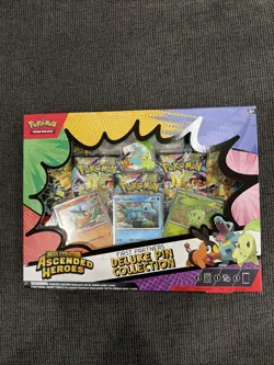Pokemon TCG Ascended Heroes First Partner Deluxe Pin Collection 5 Booster Packs - Image 1