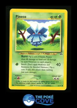 Pineco 61/75 | Neo Discovery | Pokemon Common | HP Tomokazu Komiya - Image 1