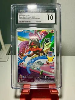 2026 Pokemon Black Star Promos Litten CGC 10 - Image 1