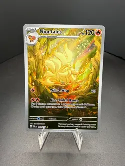 Ninetales 199/197 Illustration Rare Pokemon SV03: Obsidian Flames English NM - Image 1