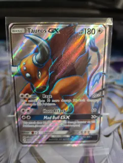 Pokemon TCG – Tauros GX 144/149 – Sun & Moon – Full Art - Image 1