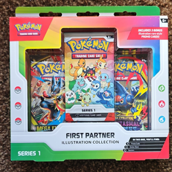 Pokemon First Partner Pack Series 1 Promo Booster Sticker Collectors Edition Box - Image 1