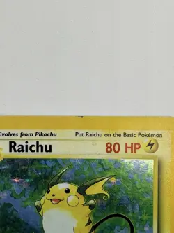 Pokemon Raichu Base Set 14/102 Holo (MP) - Image 3