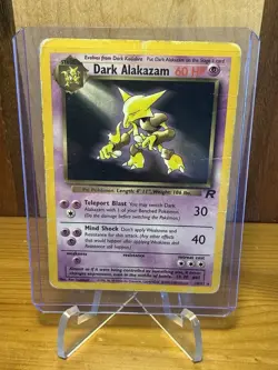 Pokemon Dark Alakazam Team Rocket Rare 1/82 60 HP - Image 2