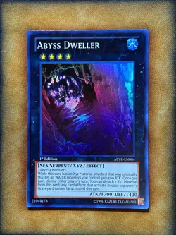 Yugioh Abyss Dweller ABYR-EN084 Super Rare 1st Ed LP - Image 1