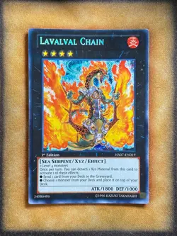 Yugioh Lavalval Chain HA07-EN019 Secret Rare 1st Ed LP - Image 1