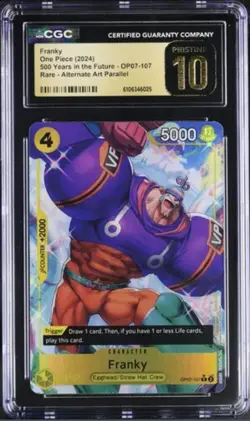 One Piece Franky OP07-107 500 Years in the Future CGC Pristine 10 - Image 1