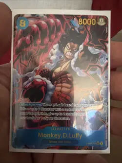 Monkey D. Luffy (Alt Art) OP11-118 SEC A Fist of Divine Speed One Piece TCG Eng. - Image 1