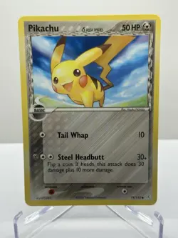 Pokemon TCG Holon Phantoms Pikachu Card 79/110 Delta Species 2006 - Image 1