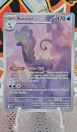 Aurorus 092/088 Illustration Rare Full Art Pokemon Card Perfect Order English - Image 1