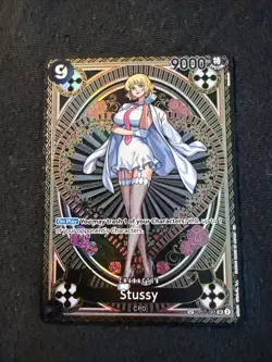 Stussy (SP) OP07-085 SR A Fist Of Divine Speed One Piece Card Game TCG English - Image 1